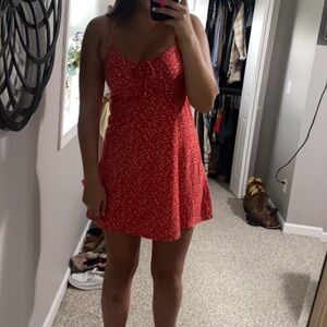 Hollister Red Floral Mini Dress